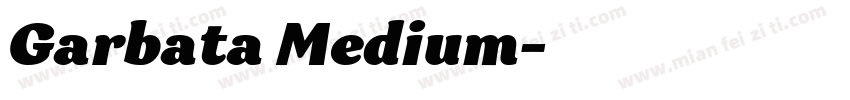 Garbata Medium字体转换